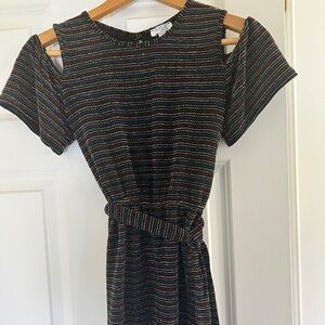 Sparkled stripe jumpsuit